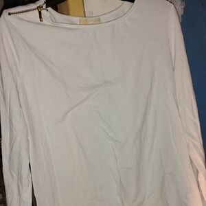 MICHAEL Michael Kors White Long Sleeve Top